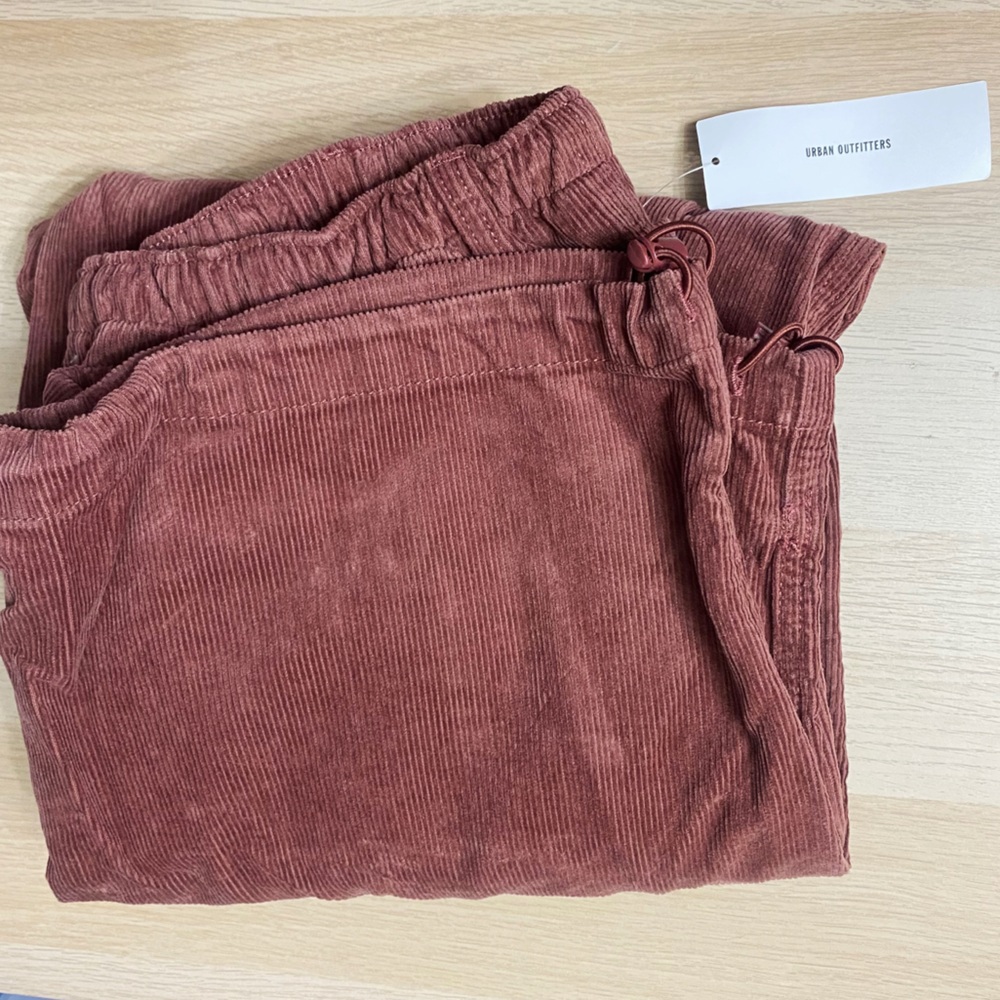 Urban Outfitters | BDG Solid 14W Corduroy Balloon Pants Wide Leg Brown Large - Picture 7 of 8
